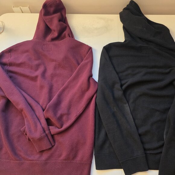 Abercrombie & Fitch Men's Small DarkNavy Pullover Hoodie Burgundy Zip Up Hoodie - Picture 16 of 16